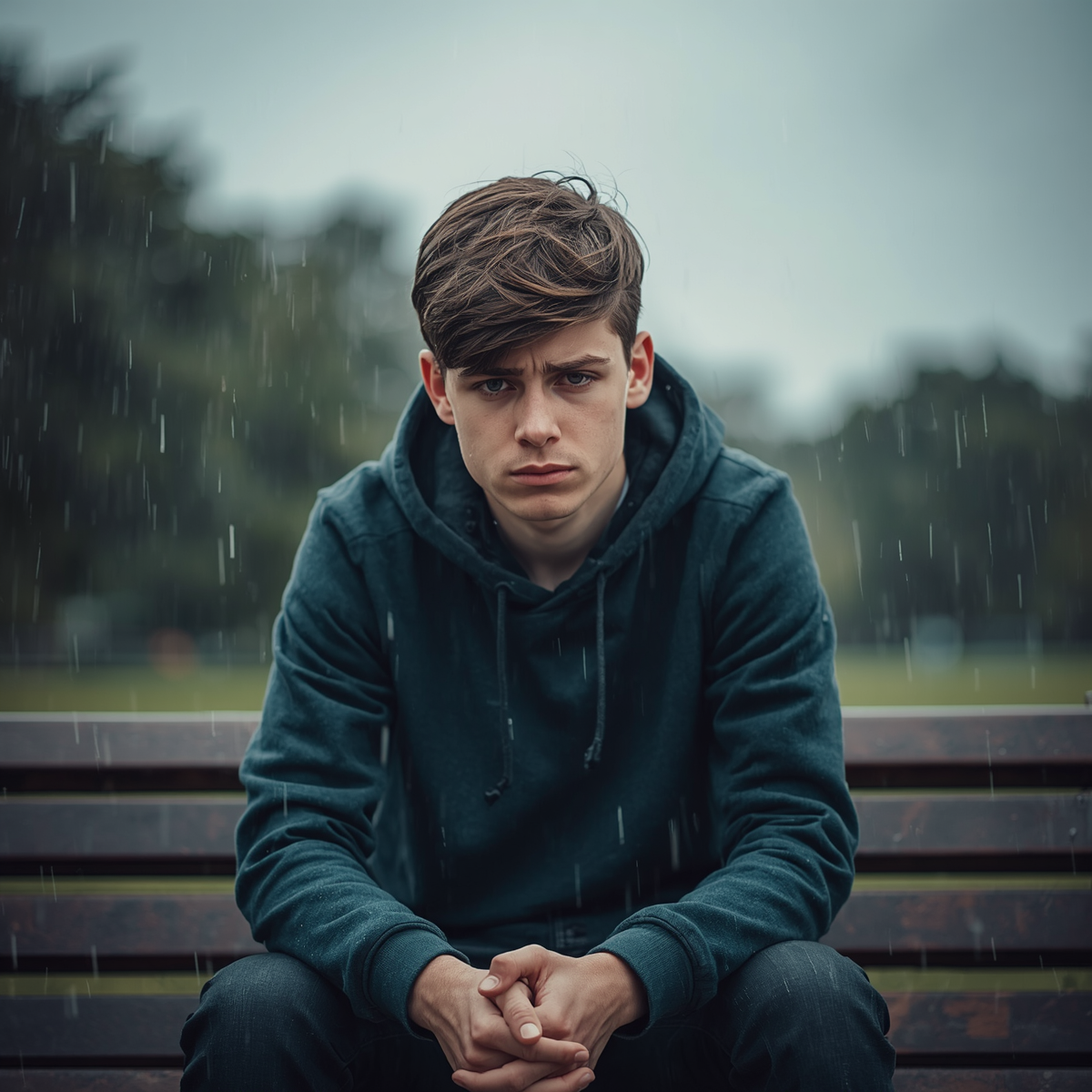 Sad teen